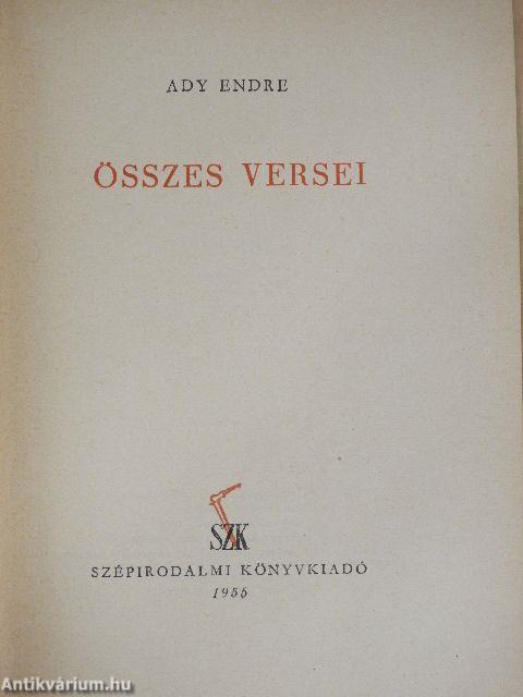 Ady Endre összes versei I-II.