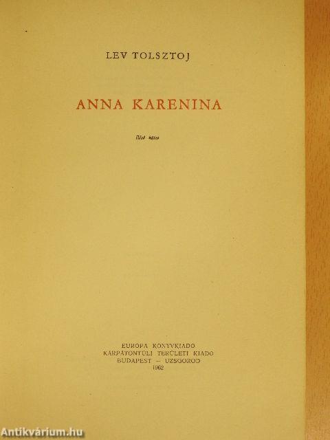 Anna Karenina I-II.