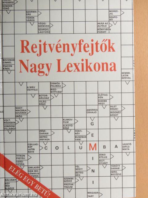 Rejtvényfejtők Nagy Lexikona I-II.