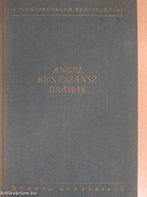 Angol reneszánsz drámák III. (töredék)