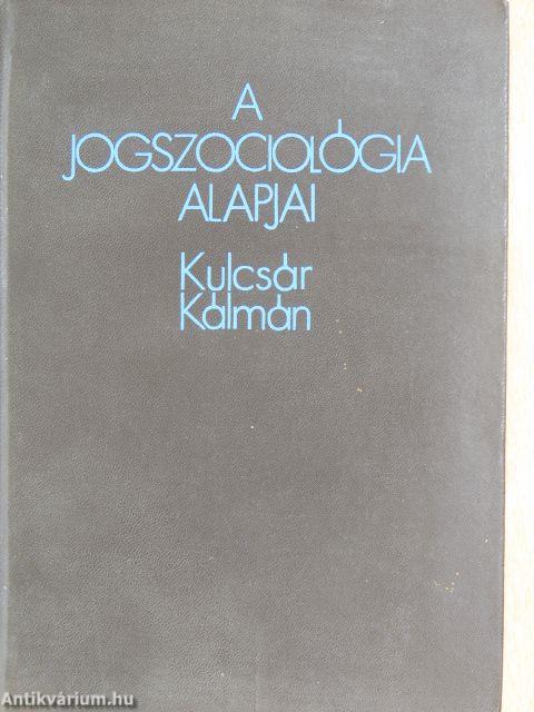 A jogszociológia alapjai
