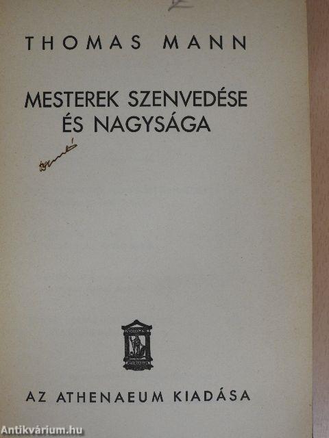 Mesterek szenvedése és nagysága