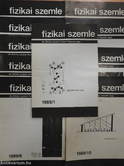 Fizikai Szemle 1989. (nem teljes évfolyam)