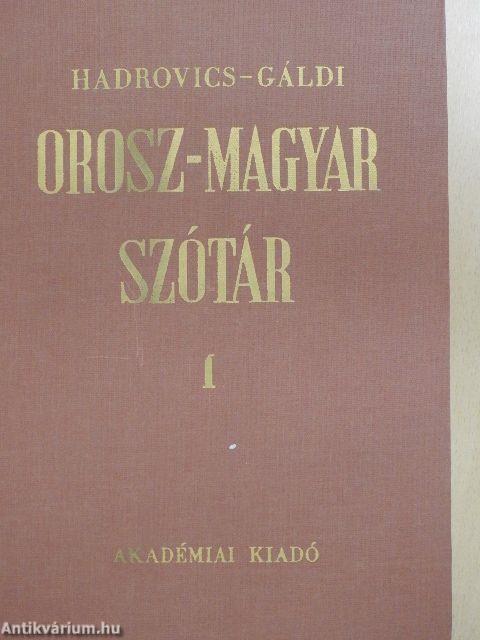 Orosz-magyar szótár I-II.