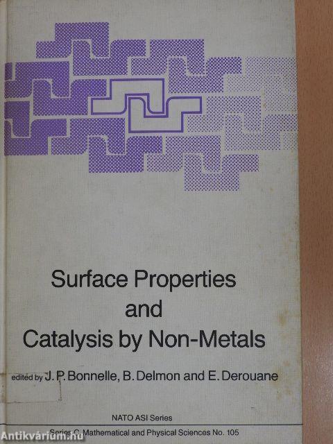 Surface Properties and Catalysis by Non-Metals