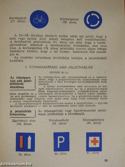 A közúti közlekedés rendje