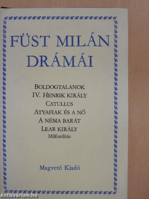 Füst Milán drámái