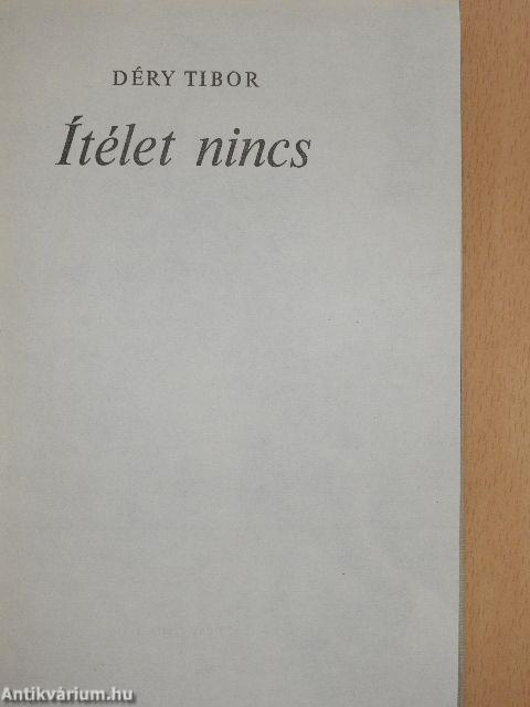 Ítélet nincs