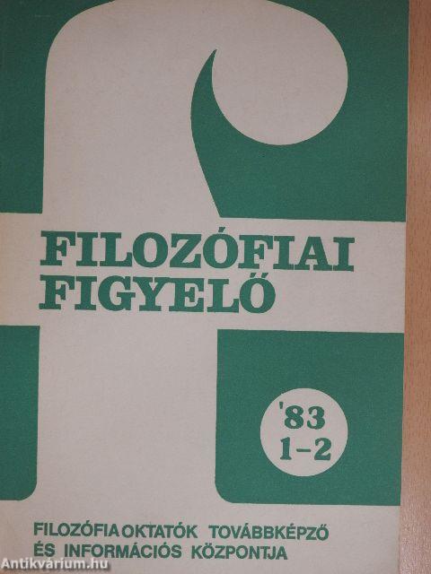 Filozófiai Figyelő 1983/1-2.