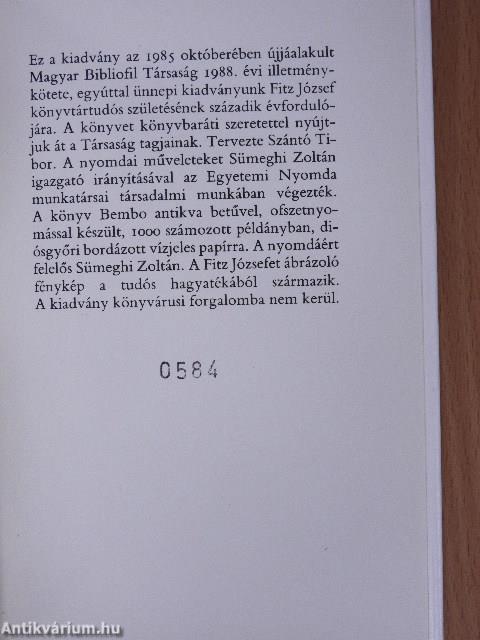 Fitz József köszöntése