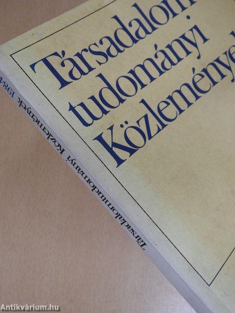 Társadalomtudományi Közlemények 1984/2.