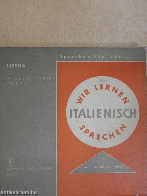 Wir lernen Italienisch sprechen - 3 db lemezzel