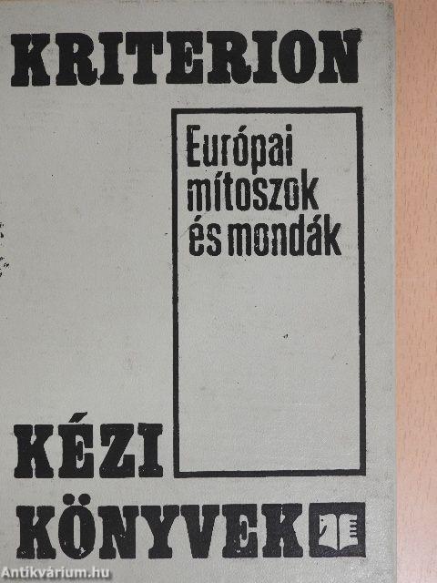 Európai mítoszok és mondák