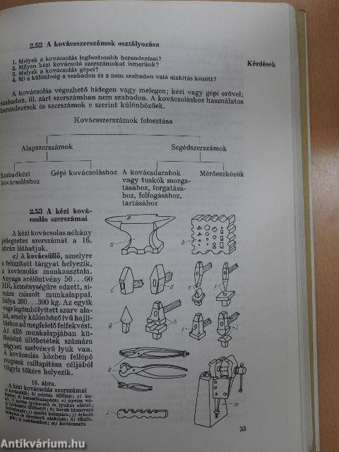 Fémipari anyag- és gyártásismeret II.