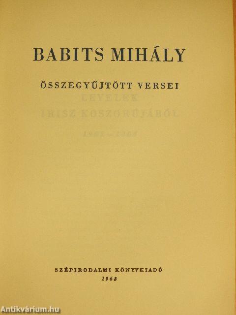 Babits Mihály összegyűjtött versei