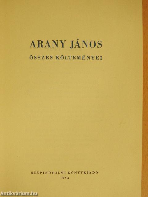 Arany János összes költeményei I-III.