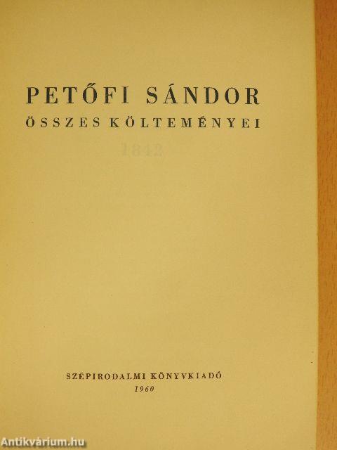 Petőfi Sándor összes költeményei I-II.