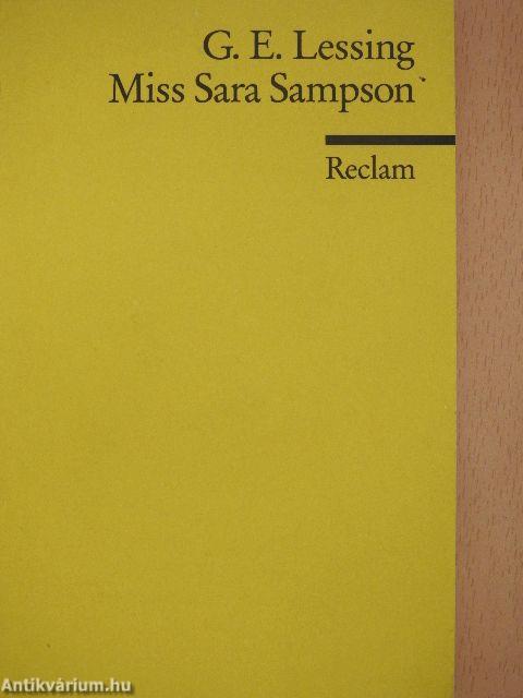 Miss Sara Sampson