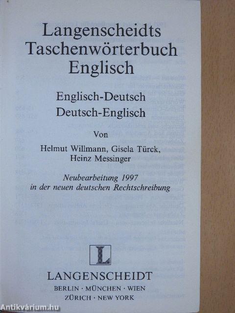 Langenscheidts Taschenwörterbuch Englisch