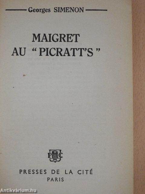 Maigret au "Picratt's"