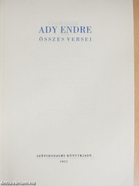 Ady Endre összes versei I-II.