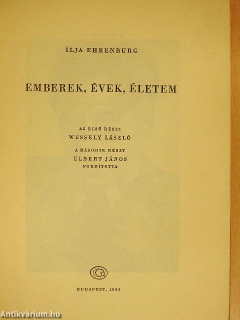 Emberek, évek, életem I-III.