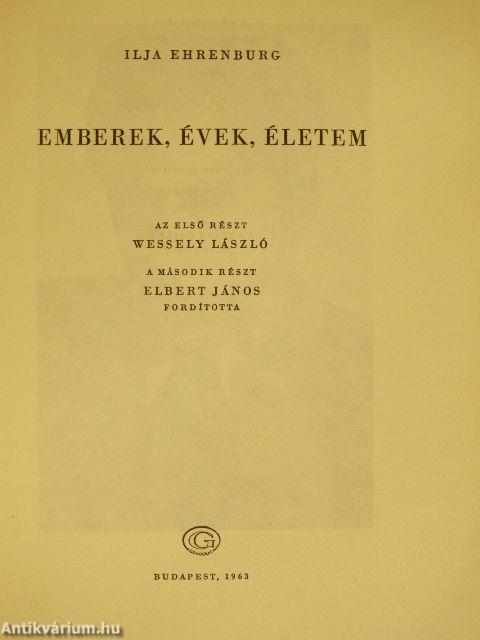 Emberek, évek, életem I-III.