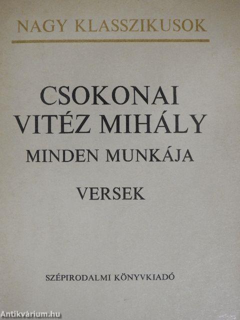 Csokonai Vitéz Mihály minden munkája I-III.