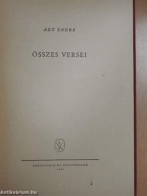 Ady Endre összes versei I-II.