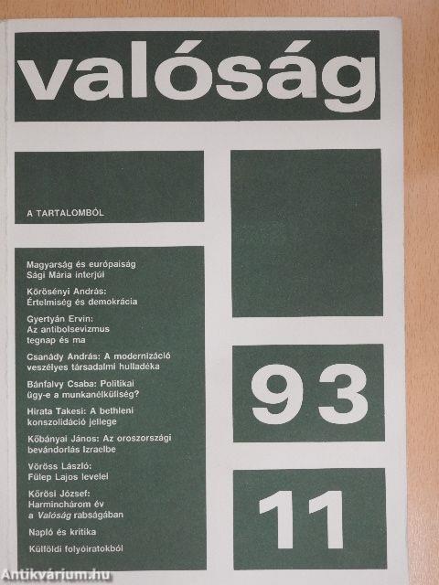 Valóság 1993. november