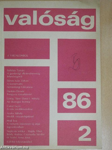 Valóság 1986. február