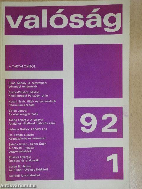 Valóság 1992. január