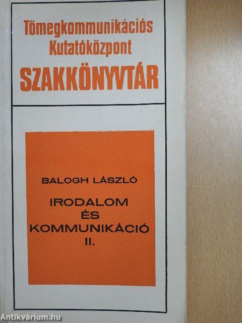 Irodalom és kommunikáció II. (töredék)