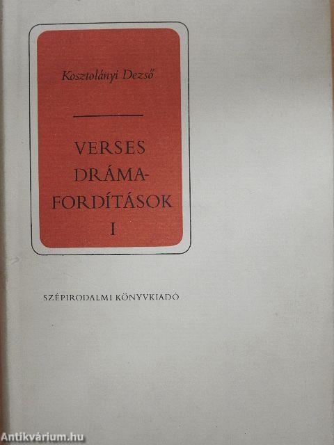 Verses drámafordítások I-II.