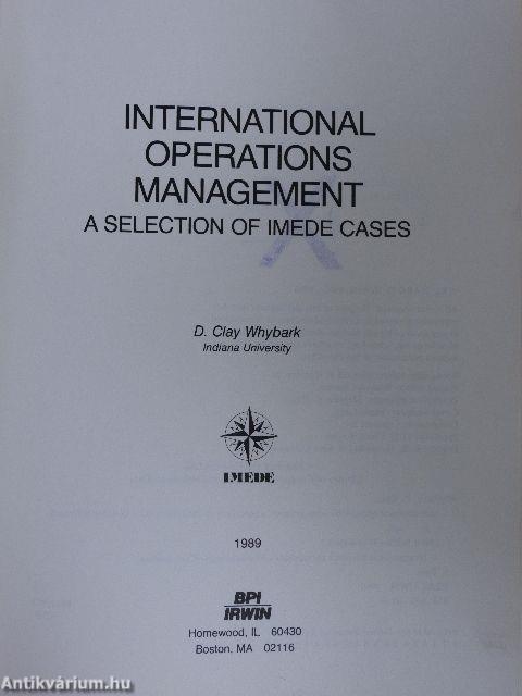 International Operations Management