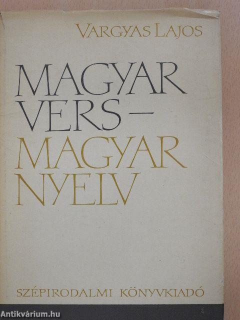 Magyar vers - magyar nyelv