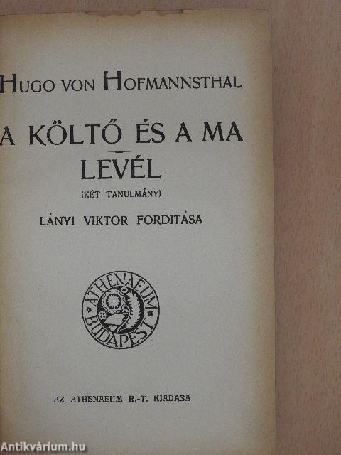 A költő és a ma/Levél/Számum/A Lori/Ahasvér/Dingley, a hires-neves iró/Mesék