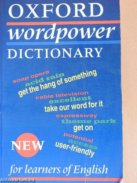 Oxford Wordpower Dictionary