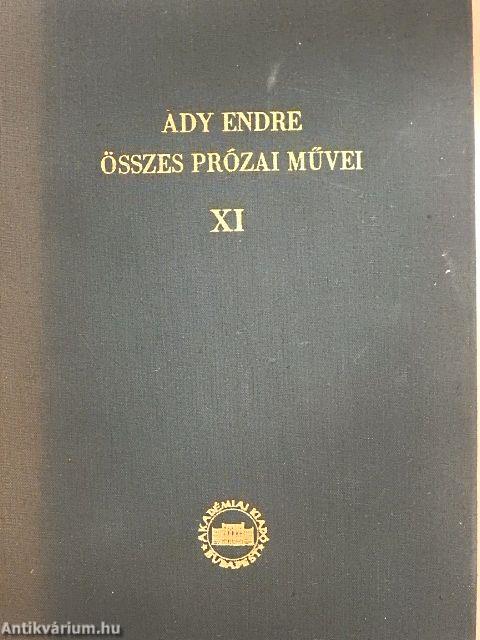 Ady Endre összes prózai művei XI. (töredék)