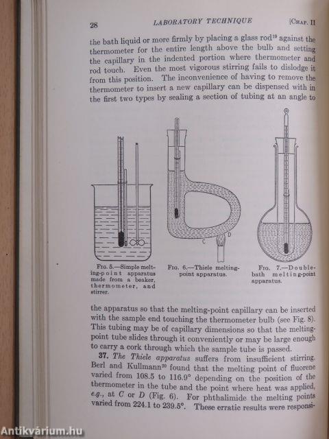 Laboratory Technique in Organic Chemistry