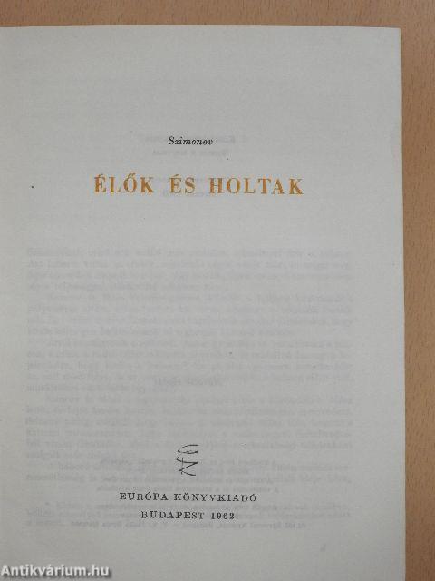 Élők és holtak