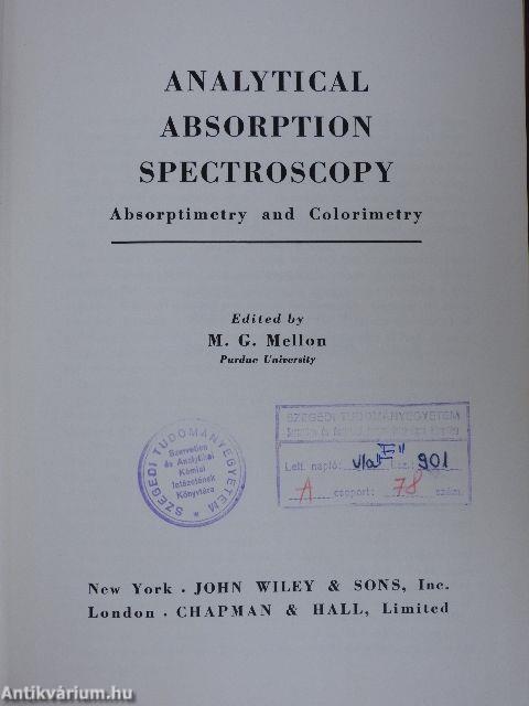 Analytical Absorption Spectroscopy