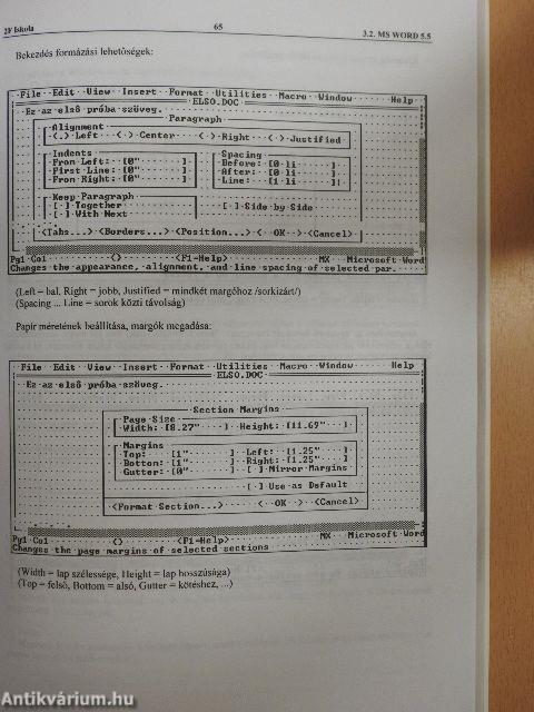 Alapismeretek az IBM PC alkalmazásához