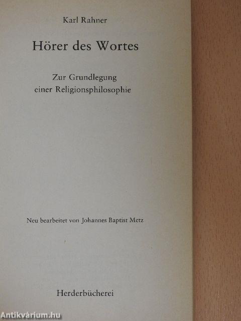 Hörer des Wortes