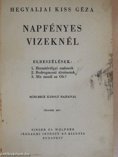 Napfényes vizeknél