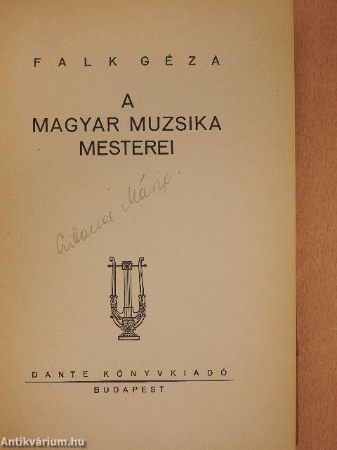 A magyar muzsika mesterei