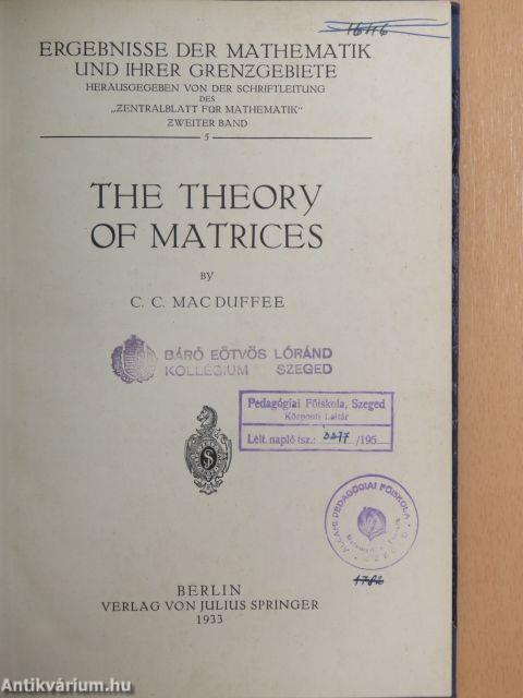 The Theory of Matrices