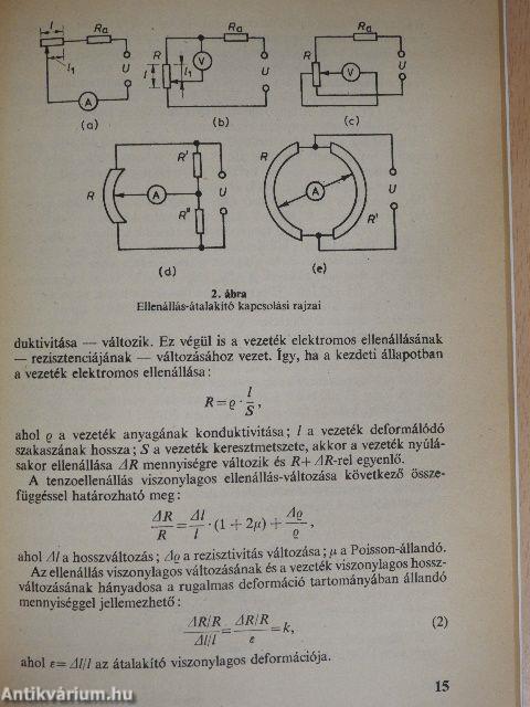 Mechanikai mennyiségek elektromos mérése