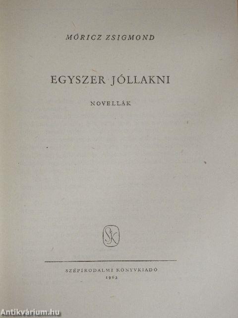 Egyszer jóllakni