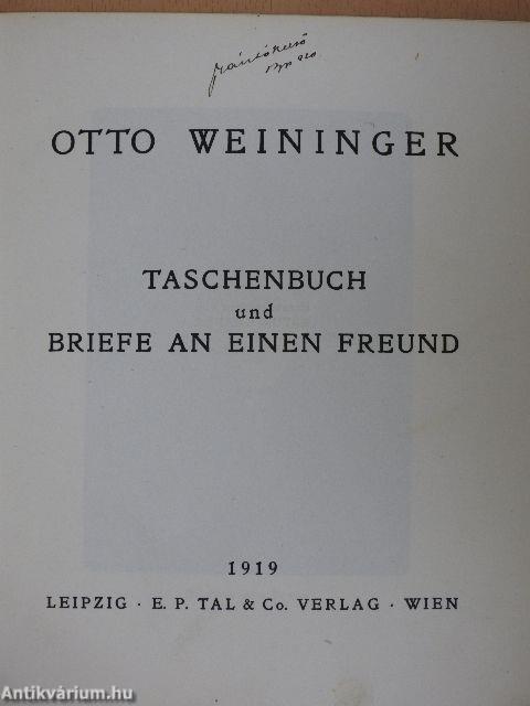 Taschenbuch und Briefe an einen Freund